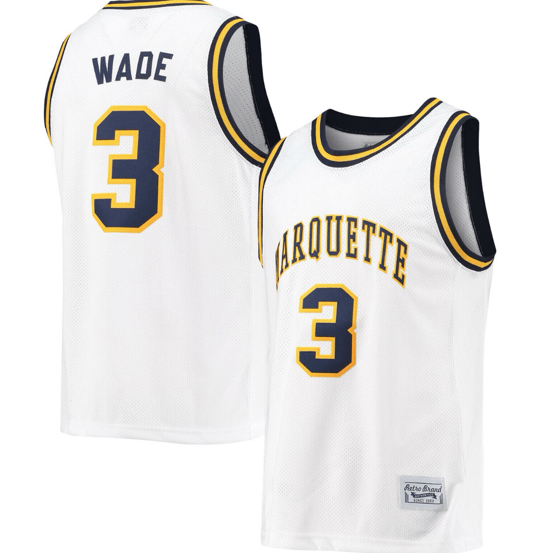 Custom Any Name Number WADE 3 High School Basketball Jersey  Top Stitched S-6XL