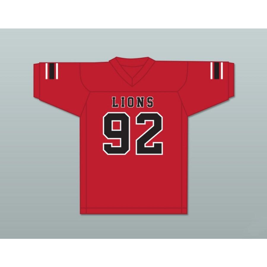 CUSTOM ANY Name NumberMARCEL ANDRY 92 EMCC LIONS FOOTBALL JERSEY INCLUDES PATCHES S-6XL