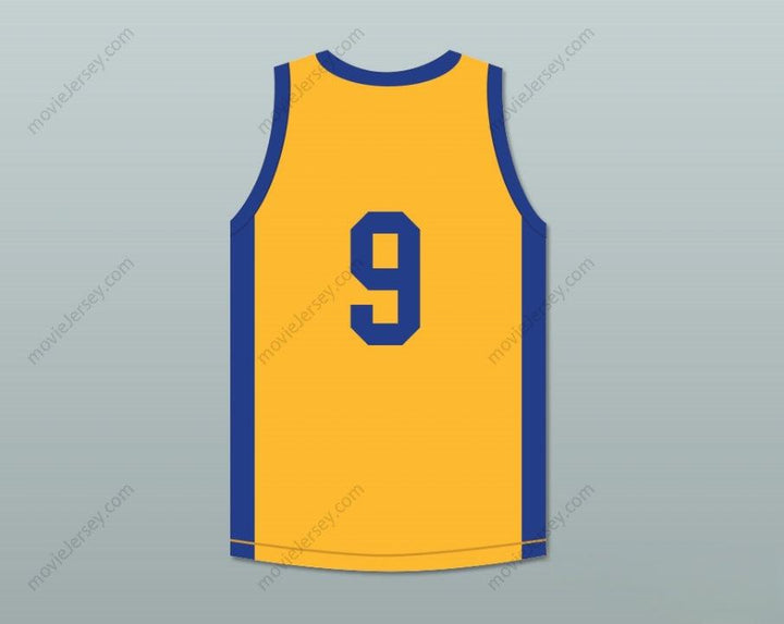 CUSTOM ANY Name Number DRAKE JIMMY BROOKS 9 DEGRASSI COMMUNITY SCHOOL PANTHERS AWAY BASKETBALL JERSEY WITH PATCH Top Stitched S-6XL