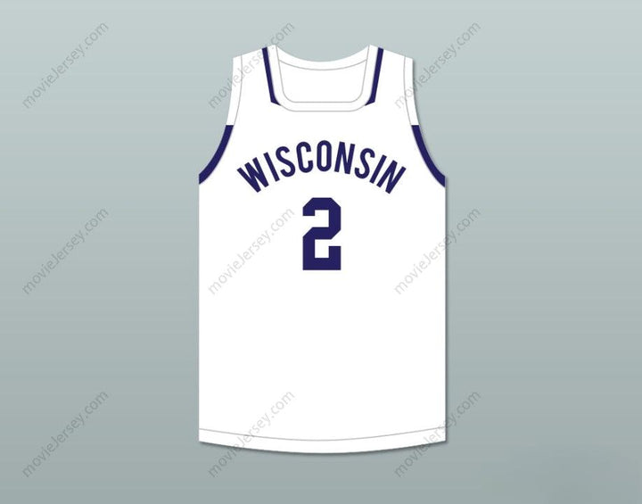 CUSTOM ANY Name Number PLAYER 2  WHITE BASKETBALL JERSEY Top Stitched S-6XL