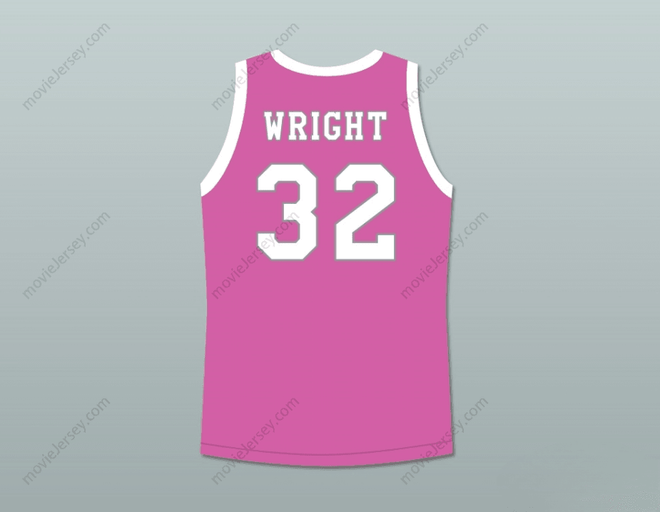 CUSTOM ANY Name Number MONICA WRIGHT 32 CRENSHAW HIGH SCHOOL PINK BASKETBALL JERSEY LOVE AND BASKETBALL Top Stitched S-6XL