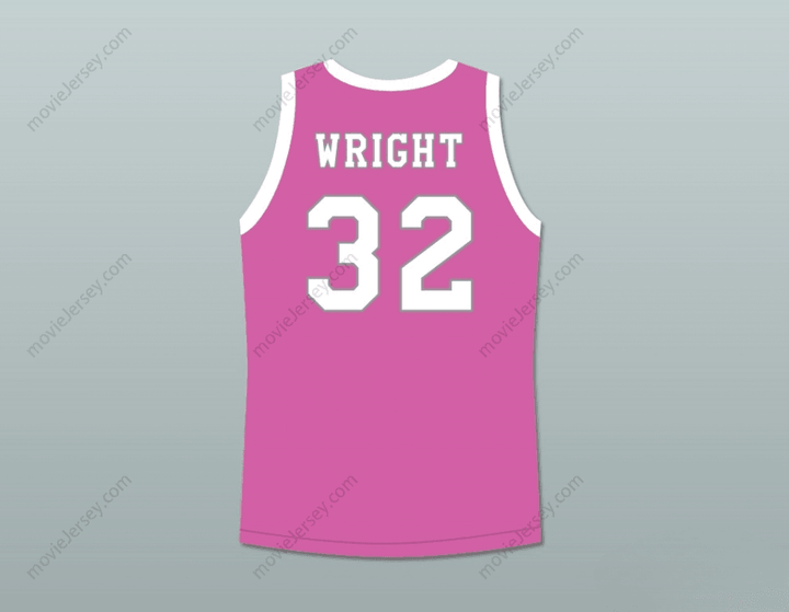 CUSTOM ANY Name Number MONICA WRIGHT 32 CRENSHAW HIGH SCHOOL PINK BASKETBALL JERSEY LOVE AND BASKETBALL Top Stitched S-6XL