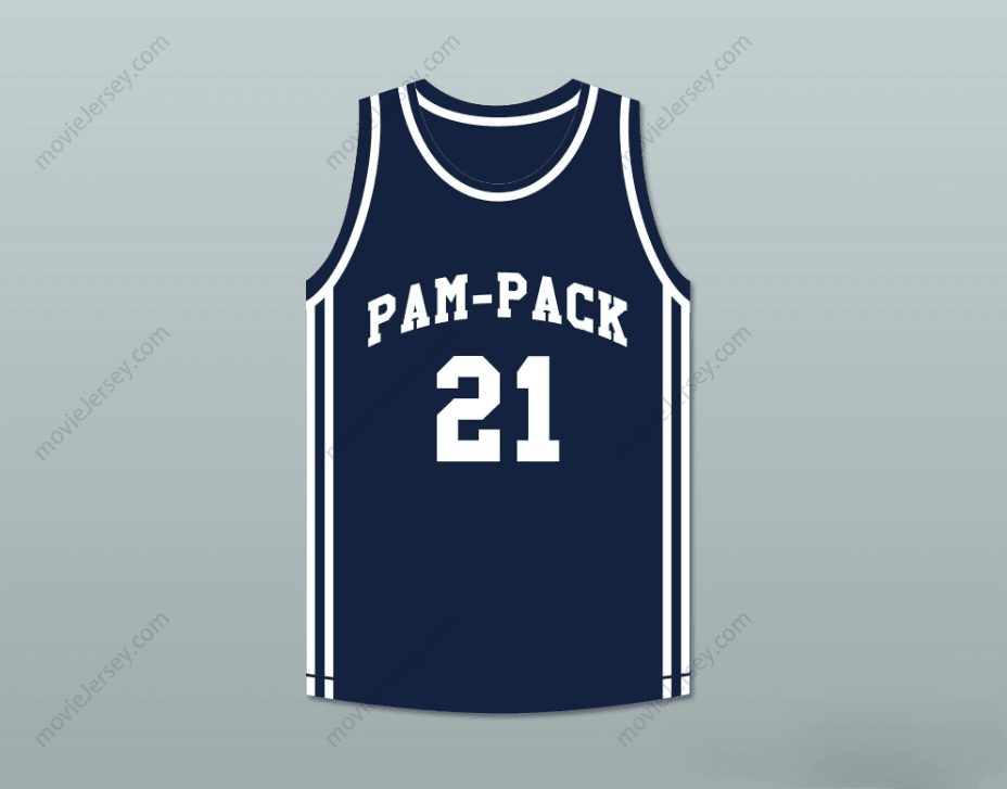 CUSTOM ANY Name Number DOMINIQUE WILKINS 21  HIGH SCHOOL PAM-PACK BASKETBALL JERSEY Top Stitched S-6XL