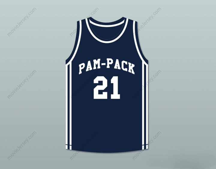 CUSTOM ANY Name Number DOMINIQUE WILKINS 21  HIGH SCHOOL PAM-PACK BASKETBALL JERSEY Top Stitched S-6XL