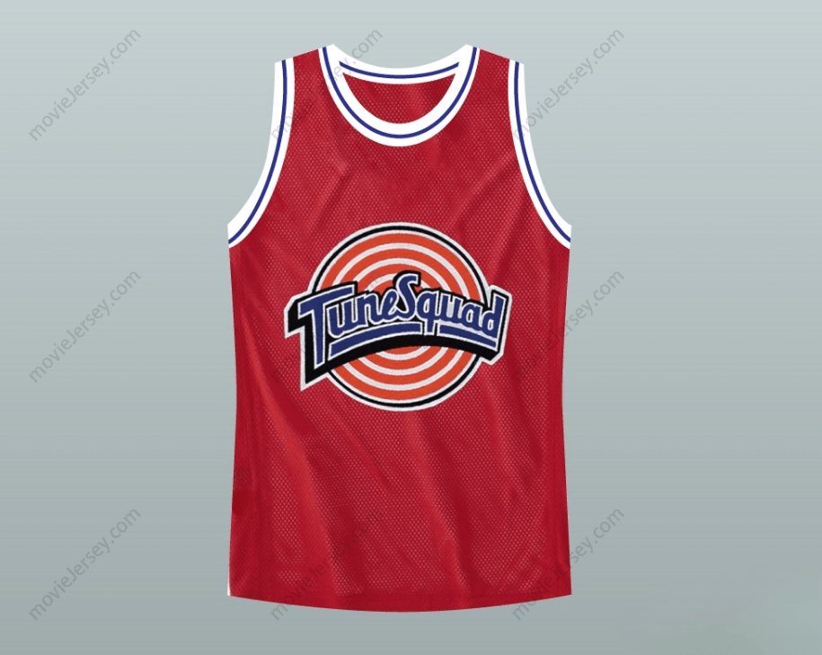 CUSTOM ANY Name Number BILL MURRAY SPACE JAM RED TUNE SQUAD BASKETBALL JERSEY Top Stitched S-6XL