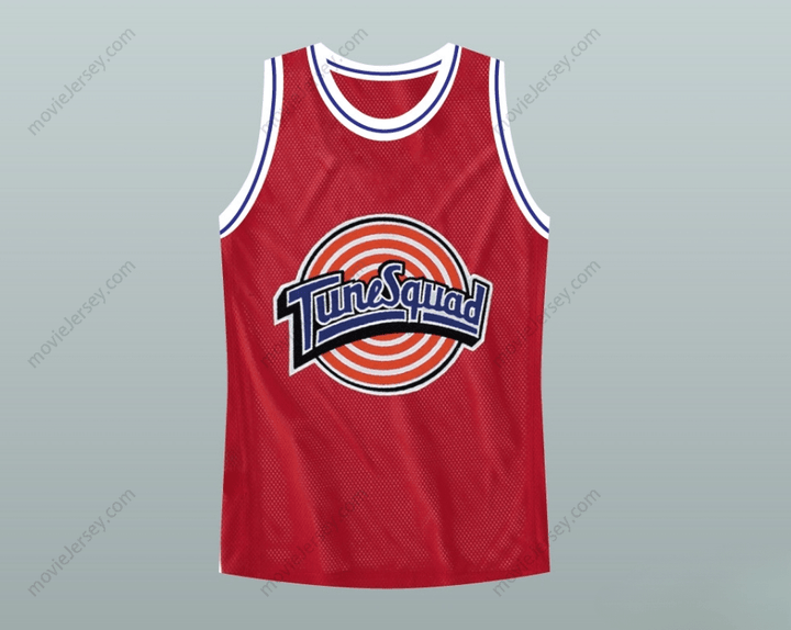 CUSTOM ANY Name Number BILL MURRAY SPACE JAM RED TUNE SQUAD BASKETBALL JERSEY Top Stitched S-6XL