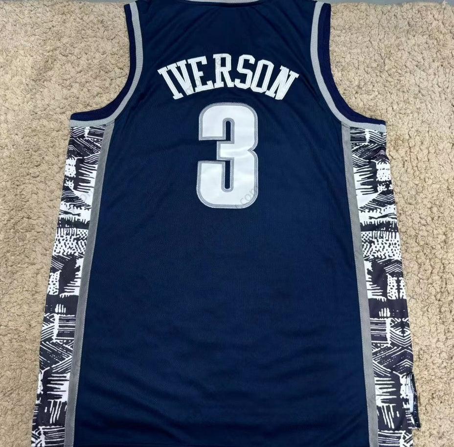 Allen Iverson #3 Bethel High School Throwback Basketball Jersey Stitched ALL