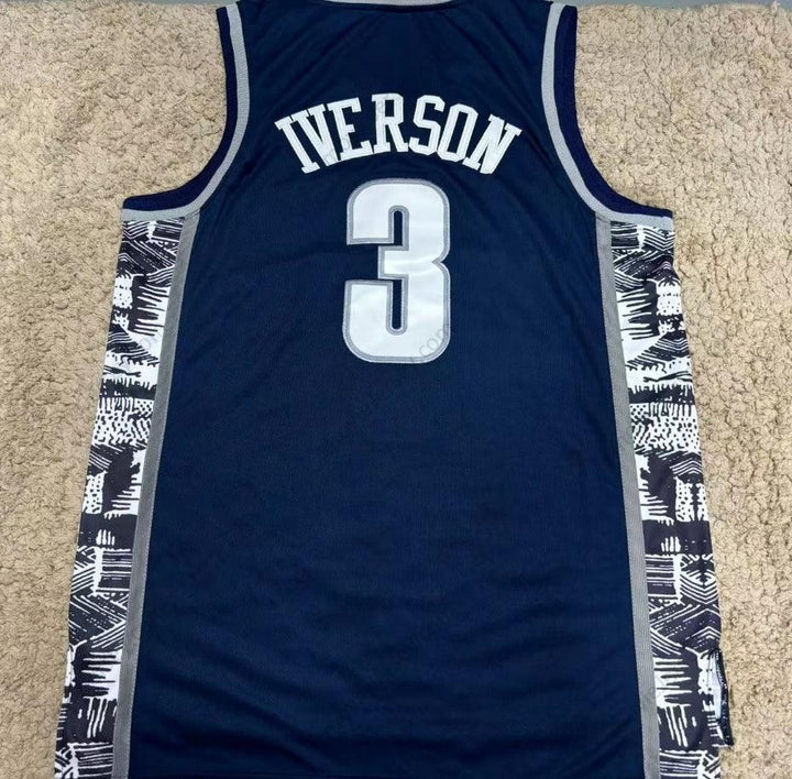 Allen Iverson #3 Bethel High School Throwback Basketball Jersey Stitched ALL
