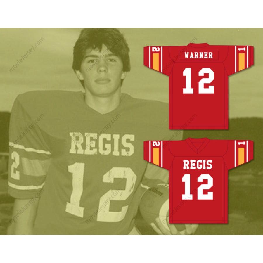 CUSTOM ANY Name Number KURT WARNER 12 REGIS CATHOLIC HIGH SCHOOL FOOTBALL JERSEY Top Stitched S-6XL