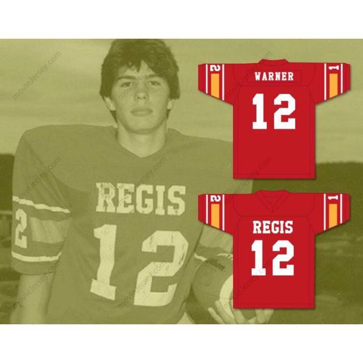 CUSTOM ANY Name Number KURT WARNER 12 REGIS CATHOLIC HIGH SCHOOL FOOTBALL JERSEY Top Stitched S-6XL