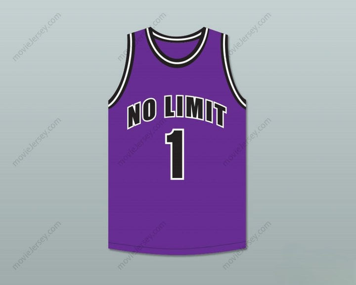 CUSTOM ANY Name Number MASTER P 1 NO LIMIT PURPLE BASKETBALL JERSEY Top Stitched S-6XL