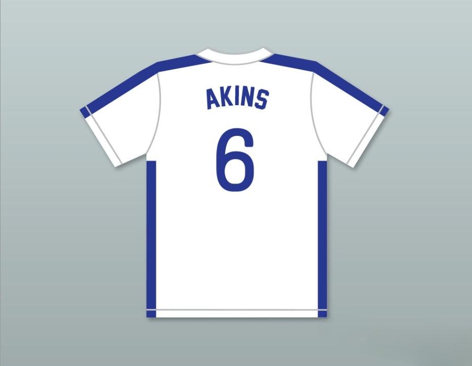 Custom Any Name Number SID AKINS 6 1984 USA TEAM WHITE BASEBALL JERSEY Top Stitched S-6XL