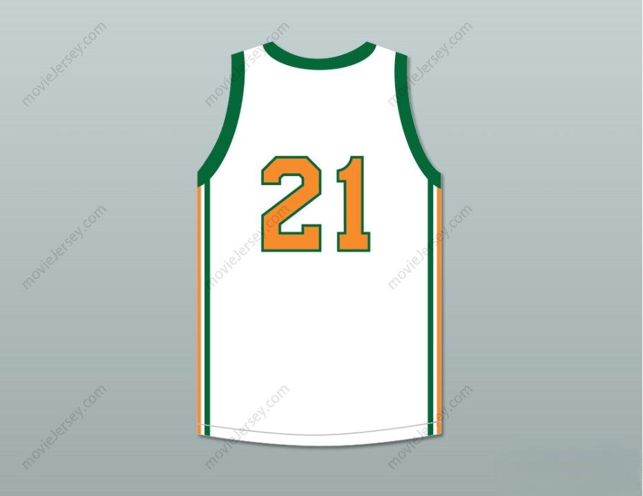 CUSTOM ANY Name Number JASON CARVER 21 HAWKINS HIGH SCHOOL TIGERS WHITE BASKETBALL JERSEY 1 Top Stitched S-6XL