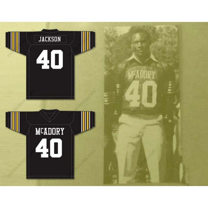 CUSTOM ANY Name Number BO JACKSON 40 MCADORY HIGH SCHOOL YELLOW JACKETS FOOTBALL JERSEY Top Stitched S-6XL