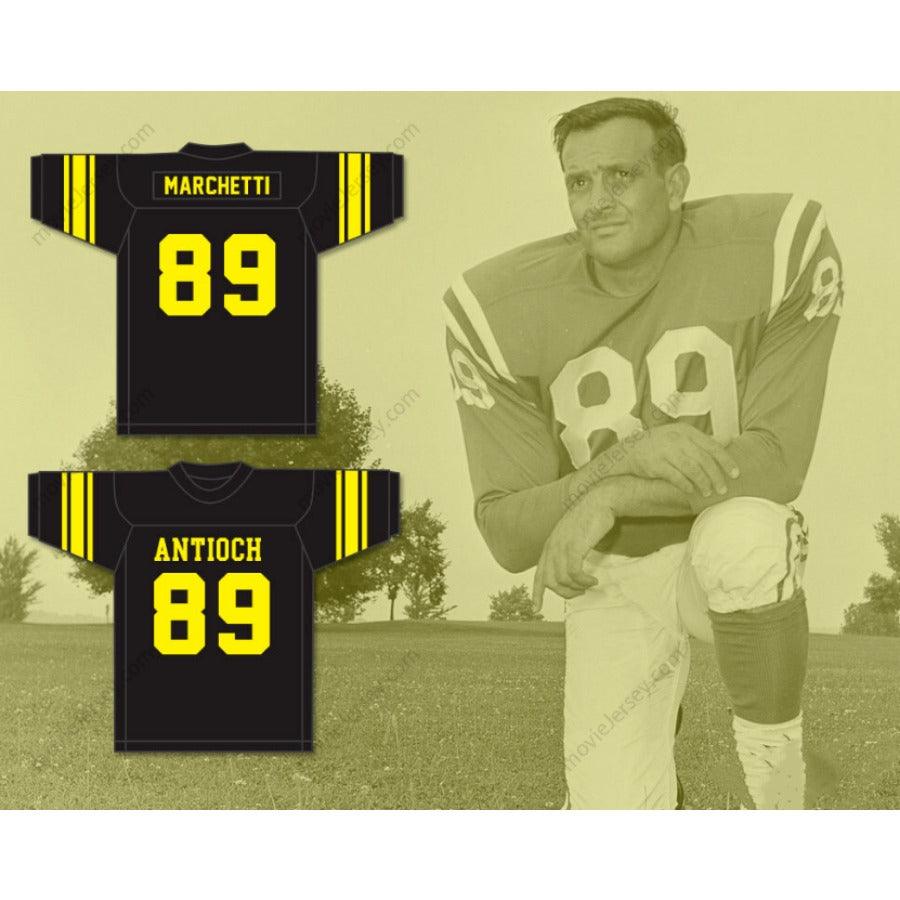CUSTOM ANY Name Number GINO MARCHETTI 89 ANTIOCH HIGH SCHOOL PANTHERS WHITE FOOTBALL JERSEY Top Stitched S-6XL