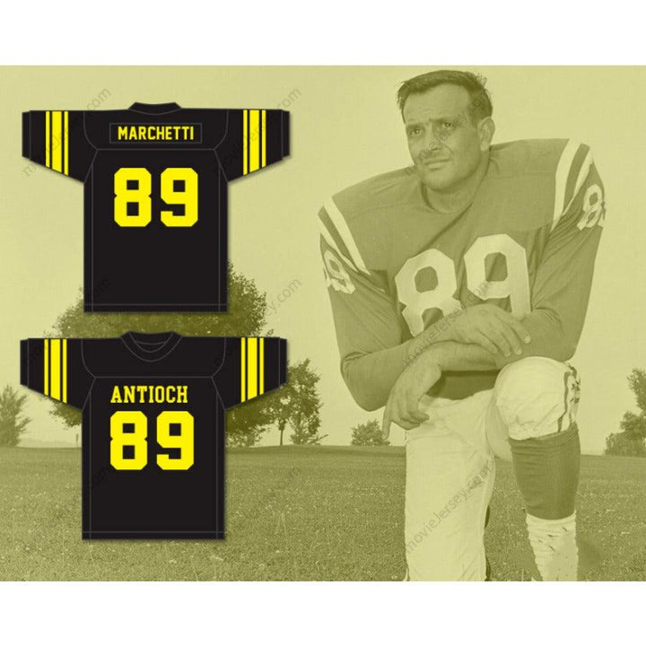 CUSTOM ANY Name Number GINO MARCHETTI 89 ANTIOCH HIGH SCHOOL PANTHERS WHITE FOOTBALL JERSEY Top Stitched S-6XL