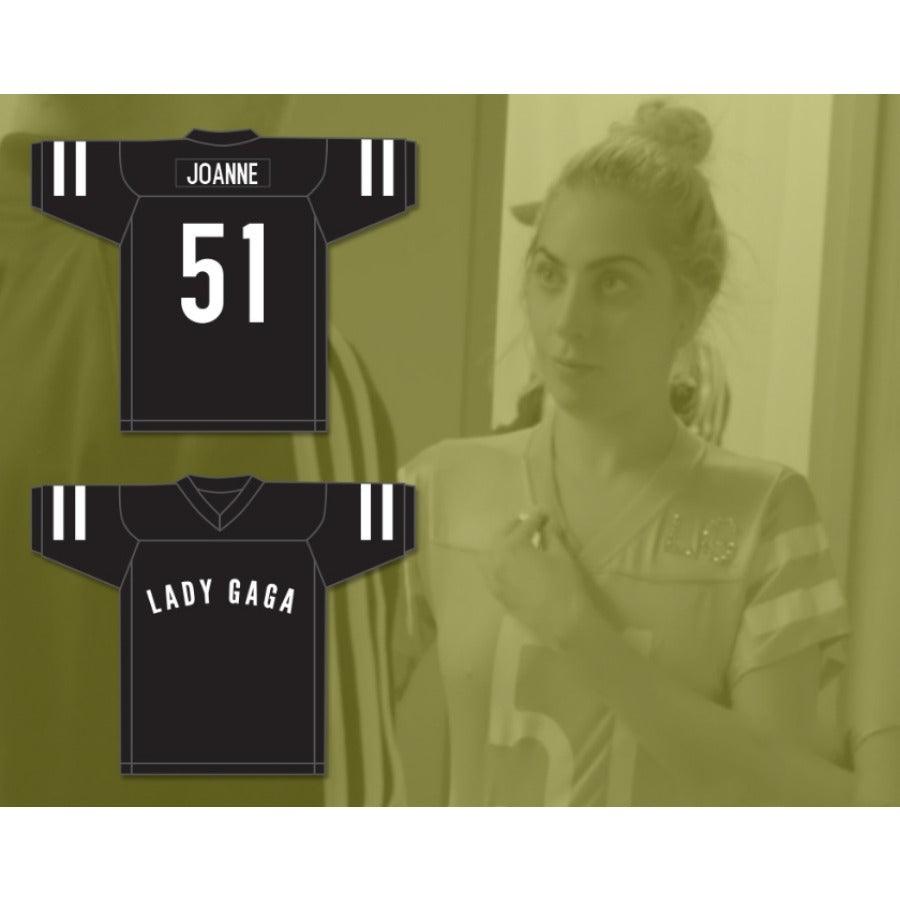 CUSTOM ANY Name Number LADY GAGA JOANNE 51 FOOTBALL JERSEY Top Stitched S-6XL