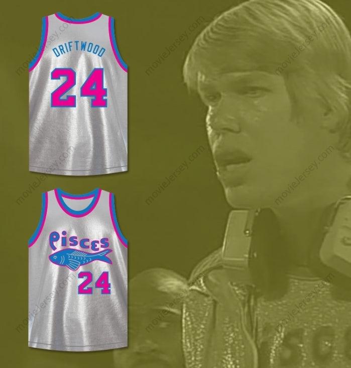 CUSTOM ANY Name Number JOSEPH 'DRIFTWOOD' HAINEY 24  PISCES BASKETBALL JERSEY THE FISH THAT SAVED  Top Stitched S-6XL