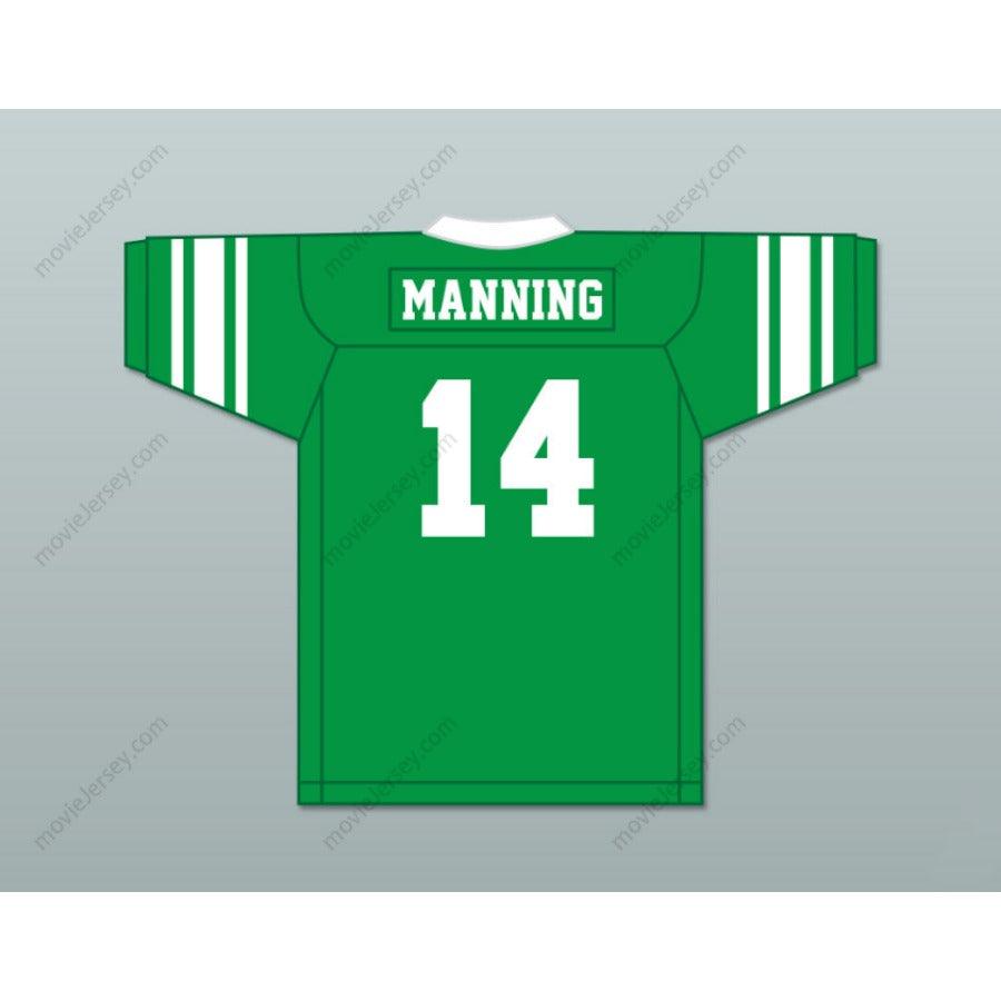 CUSTOM ELI MANNING 14 ISIDORE NEWMAN HIGH SCHOOL WHITE FOOTBALL JERSEY VERSION Top Stitched S-6XL