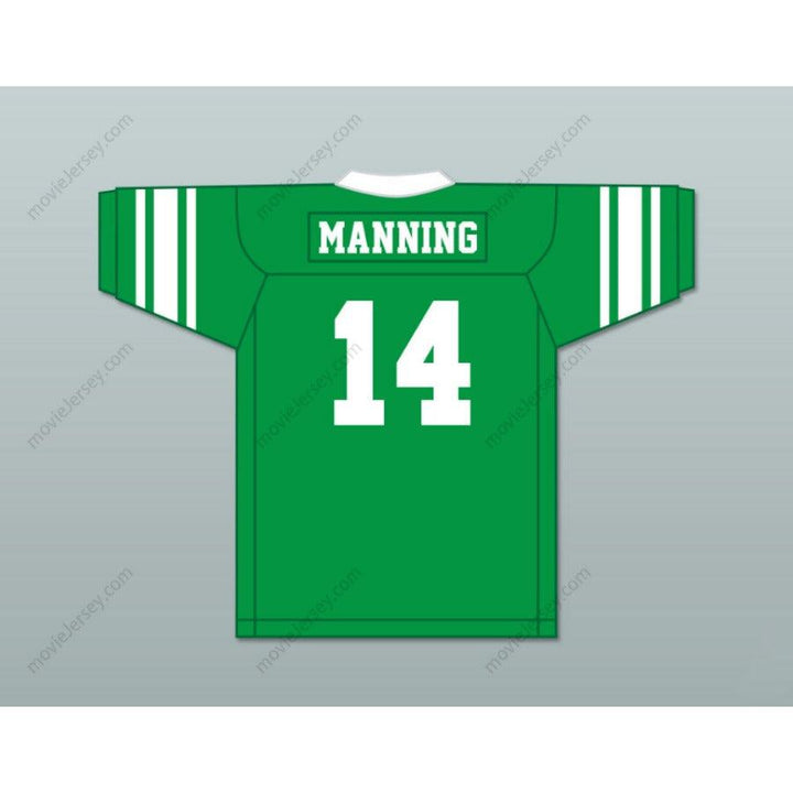 CUSTOM ELI MANNING 14 ISIDORE NEWMAN HIGH SCHOOL WHITE FOOTBALL JERSEY VERSION Top Stitched S-6XL