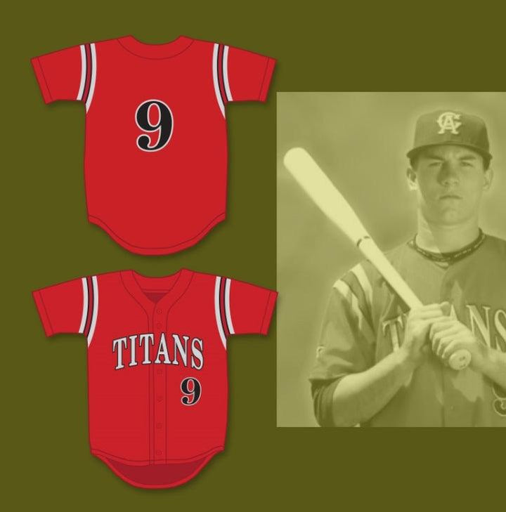 Custom Any Name Number JT REALMUTO 9 CARL ALBERT HIGH SCHOOL  RED BASEBALL JERSEY 1 Top Stitched S-6XL