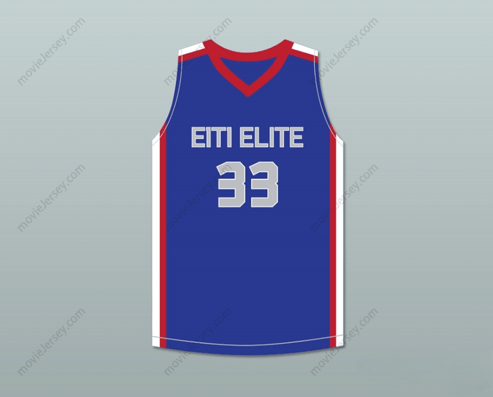 CUSTOM ANY Name Number TACKO FALL 33 EACH 1 TEACH 1 ELITE AAU BLUE BASKETBALL JERSEY 1 Top Stitched S-6XL
