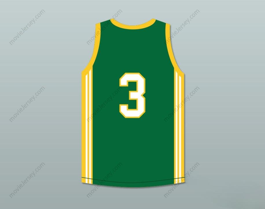 CUSTOM ANY Name Number ALLEN IVERSON 3 BETHEL HIGH SCHOOL BRUINS GREEN BASKETBALL JERSEY Top Stitched S-6XL