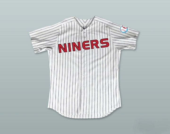 Custom Any Name Number KASIDY YATES 47 DEEP SPACE NINERS WHITE PINSTRIPED BASEBALL JERSEY Top Stitched S-6XL
