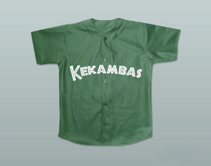 Custom Any Name Number RAYMOND 'RAY RAY' BENNET 5 KEKAMBAS BASEBALL JERSEY HARDBALL DARK GREEN Top Stitched S-6XL