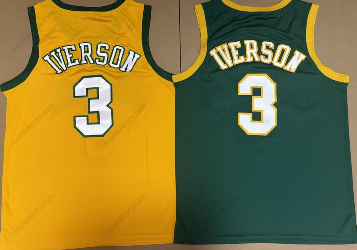 Allen Iverson #3 Bethel High School Throwback Basketball Jersey Stitched ALL