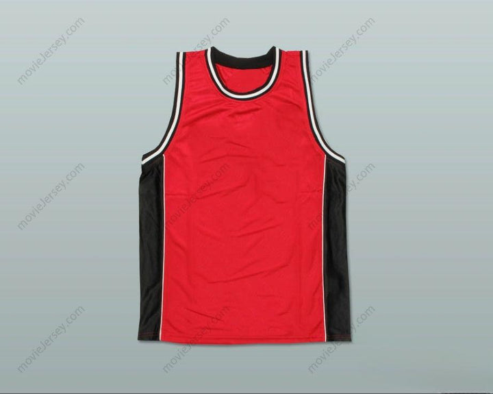 CUSTOM ANY Name Number PLAIN BASKETBALL JERSEY RED-BLACK-WHITE Top Stitched S-6XL