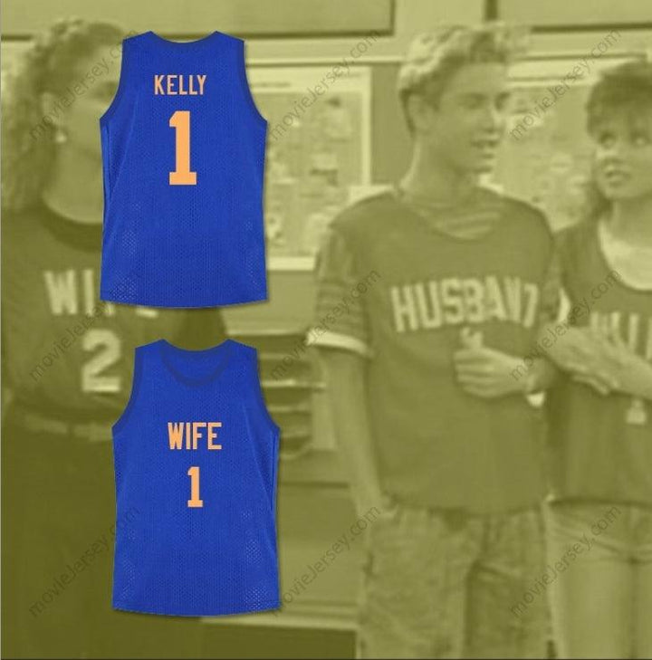 CUSTOM ANY Name Number SAVED BY THE BELL KELLY KAPOWSKI WIFE 1 BASKETBALL JERSEY FAMILY ROLEPLAY Top Stitched S-6XL