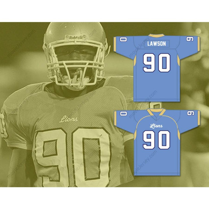 CUSTOM ANY Name Number SHAQ LAWSON 90 D. W. DANIEL HIGH SCHOOL LIONS Football Jersey Top Stitched S-6XL