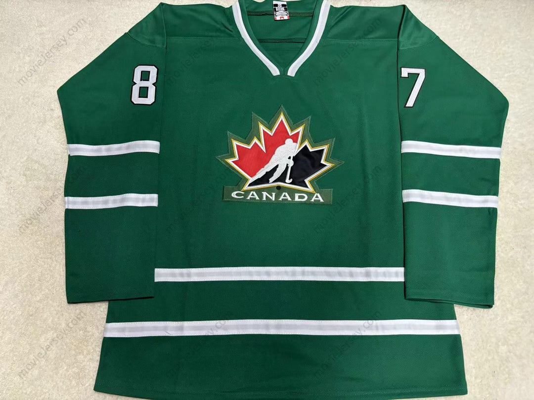 Custom Any Name Number SIDNEY CROSBY TEAM CANADA HOCKEY JERSEY Top Stitched S-6XL