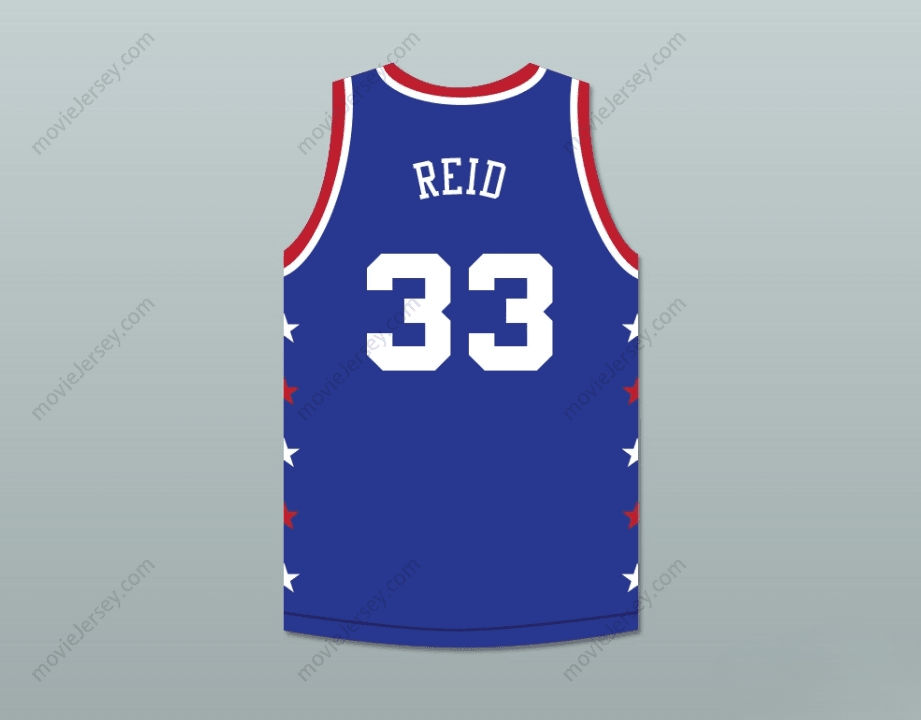 CUSTOM ANY Name Number ROBERT REID 33 MAGIC JOHNSON ALL STAR GAME BLUE BASKETBALL JERSEY 1986 MIDSUMMER NIGHT'S MAGIC CHARITY EVENT Top Stitched S-6XL