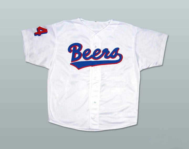 Custom Any Name Number BASEKETBALL TREY PARKER JOE COOPER 44 MILWAUKEE BEERS BASEBALL JERSEY Stitched Top Stitched S-6XL