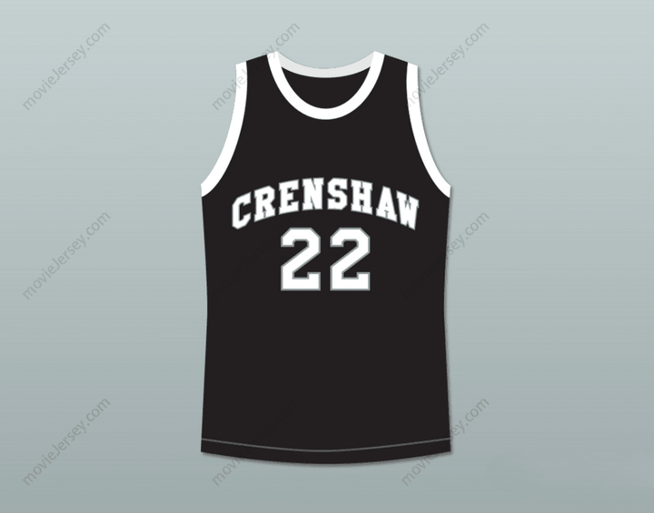 CUSTOM ANY Name Number QUINCY MCCALL 22 CRENSHAW HIGH SCHOOL BLACK BASKETBALL JERSEY LOVE AND BASKETBALL Top Stitched S-6XL