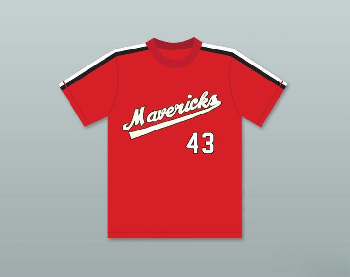 Custom Any Name Number JIM BOUTON 43   RED BASEBALL JERSEY THE BATTERED BASTARDS OF BASEBALL Top Stitched S-6XL