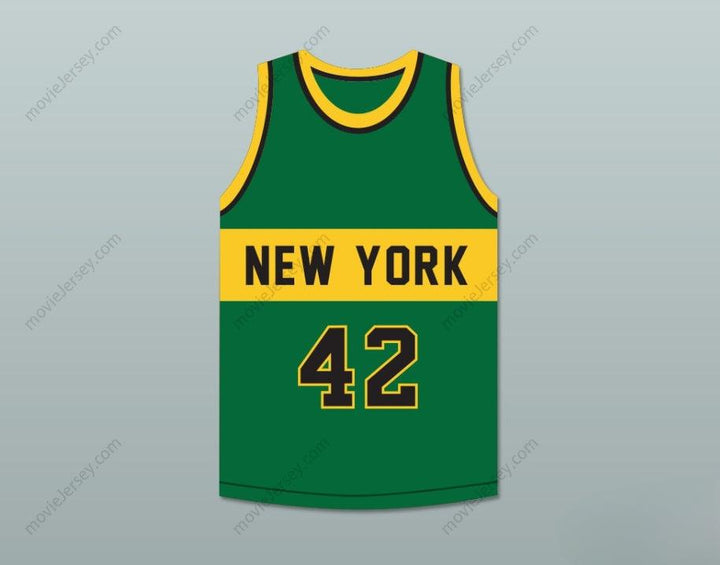 CUSTOM ANY Name Number LONNIE SHELTON 42 NEW YORK BASKETBALL JERSEY THE FISH THAT SAVED  Top Stitched S-6XL