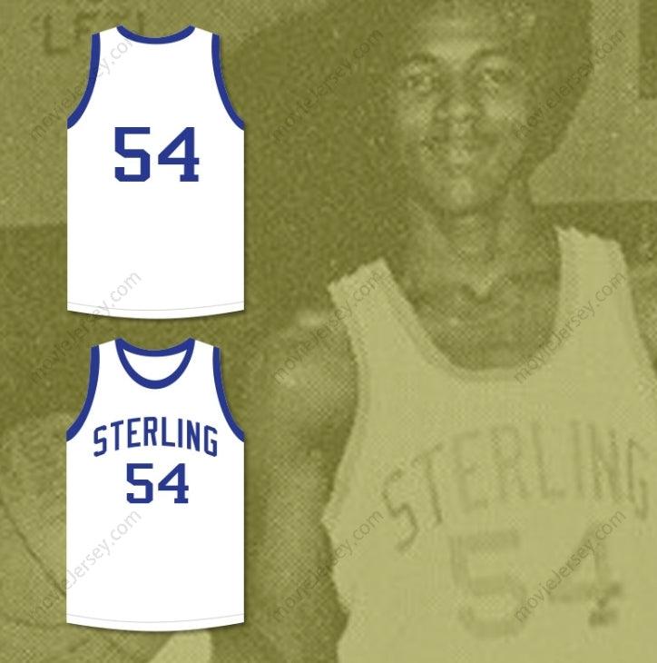 CUSTOM ANY Name Number CLYDE DREXLER 54 STERLING HIGH SCHOOL RAIDERS WHITE BASKETBALL JERSEY 1 Top Stitched S-6XL
