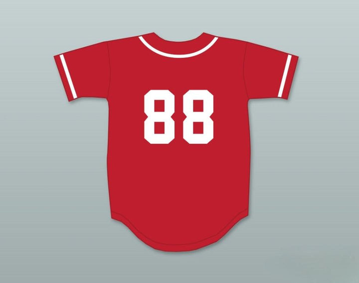 Custom Any Name Number WILD PITCH 88 RED BASEBALL JERSEY Top Stitched S-6XL