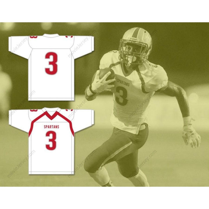 CUSTOM ANY Name Number VELUS JONES JR. 3 SARALAND HIGH SCHOOL SPARTANS Football Jersey Top Stitched S-6XL
