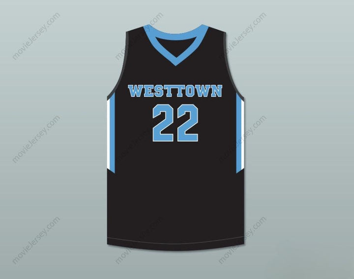 CUSTOM ANY Name Number CAM REDDISH 22 WESTTOWN SCHOOL MOOSE BLACK BASKETBALL JERSEY 1 Top Stitched S-6XL