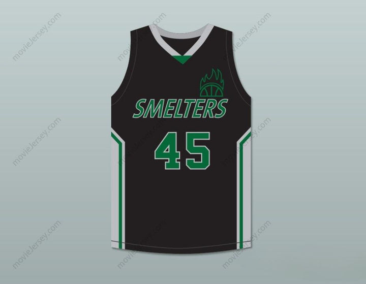 CUSTOM ANY Name Number BIG MAC 45 MT VERNON JUNIOR HIGH SCHOOL SMELTERS BASKETBALL JERSEY REBOUND Top Stitched S-6XL