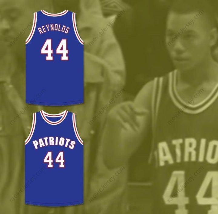 CUSTOM ANY Name Number REGGIE REYNOLDS 44 WILL FOSTER HIGH SCHOOL PATRIOTS BLUE BASKETBALL JERSEY THE RED SNEAKERS 2 Top Stitched S-6XL
