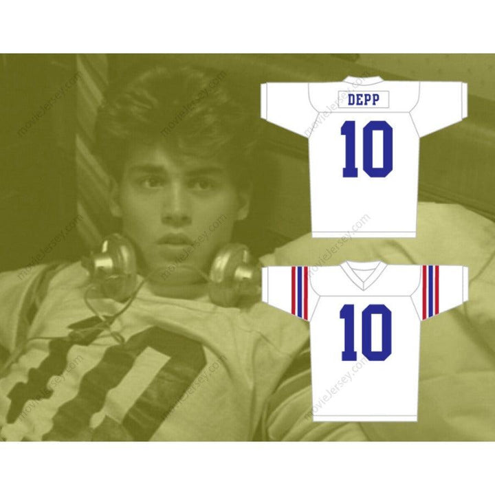 CUSTOM ANY Name Number JOHNNY DEPP GLEN LANTZ 10 Football Jersey Top Stitched S-6XL