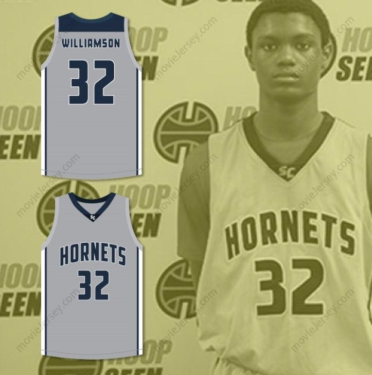 CUSTOM ANY Name Number ZION WILLIAMSON 32 SOUTH CAROLINA  GRAY BASKETBALL JERSEY 2 Top Stitched S-6XL
