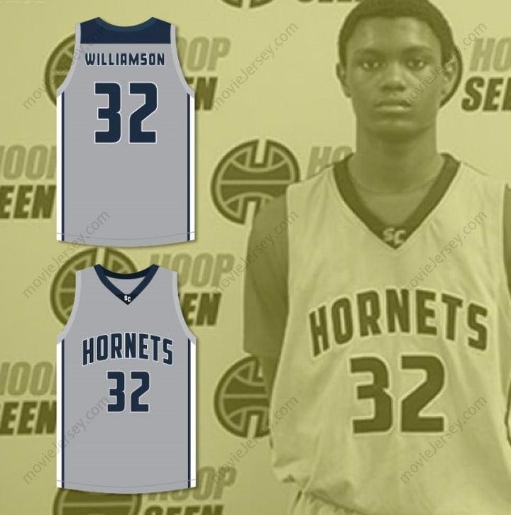 CUSTOM ANY Name Number ZION WILLIAMSON 32 SOUTH CAROLINA  GRAY BASKETBALL JERSEY 2 Top Stitched S-6XL