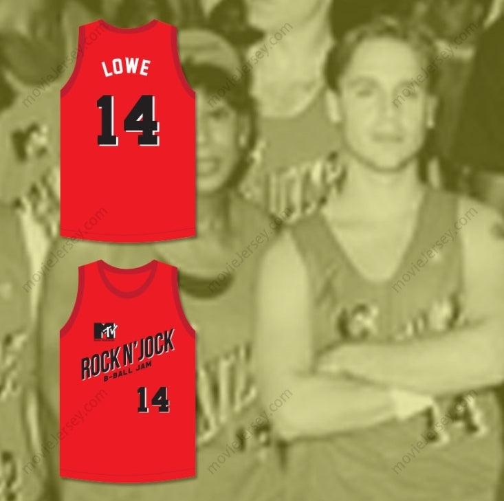 CUSTOM ANY Name Number CHAD LOWE 14 BRICKLAYERS BASKETBALL JERSEY SECOND ANNUAL ROCK N' JOCK B-BALL JAM 1992 Top Stitched S-6XL