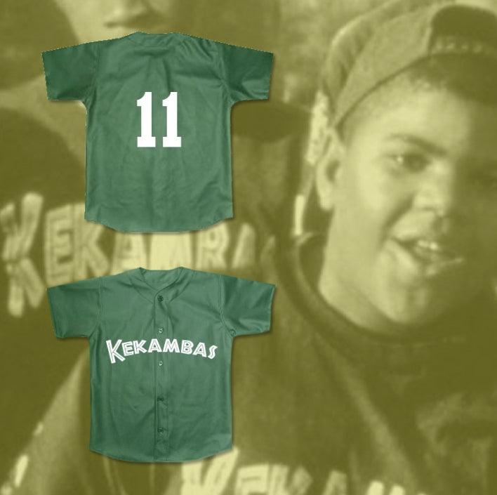 Custom Any Name Number JEFFERSON ALBERT TIBBS 11 KEKAMBAS BASEBALL JERSEY HARDBALL DARK GREEN NEW Top Stitched S-6XL
